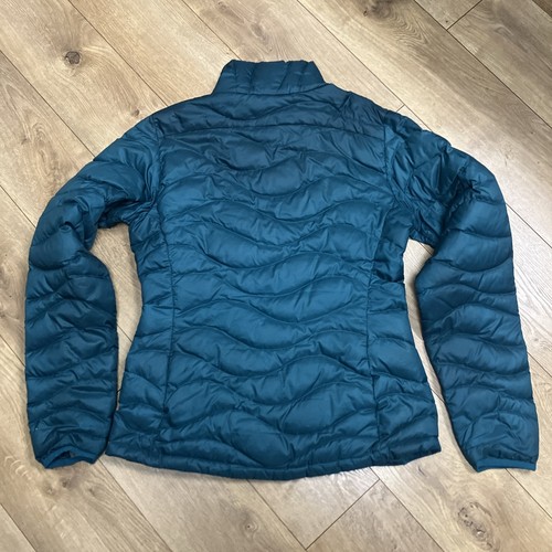 Women's M Sierra Designs Jacket Green Blue Goose Down Fill Puffer - Picture 5 of 6