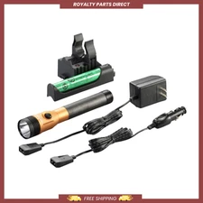 STREAMLIGHT Orange Stinger Led Hl AC/DC With Piggyback Charger 800 Lum 75480 New