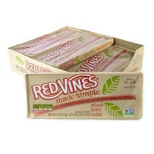 Red Vines Made Simple Mixed Berry Licorice Twists, 4 oz (Pack of 9)