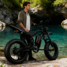 NEW Cheevalry G20 3000W Electric Bike 48V 20AH 20" Mountain E-bike OffRoad 45MPH