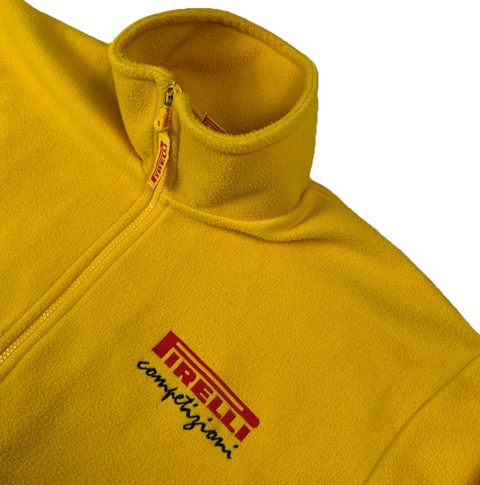 Винтажные шины 90-х Pirelli Compitizione флисовая куртка на молнии итальянские гонки F1 - Изображение 3 из 4