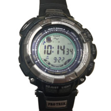 Orologio digitale Casio Pro Trek PRW-1500J nero resistente solare difettoso usato