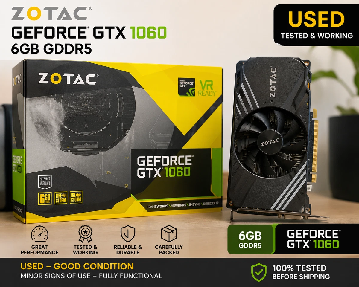 ZOTAC NVIDIA GeForce GTX 1060 Computer Graphics Cards for sale | eBay