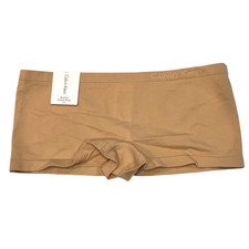 NWT CALVIN KLEIN Bikini Sz S-M-XL Beige Very Soft Nylon Blend CK1