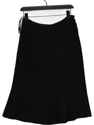 Hobbs Damen Midi Rock M Schwarz 100% Polyester Midi A-Linie