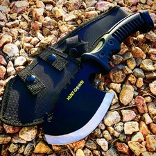 10.5"" Hunt-Down Axe with Black Rubber Handle