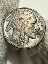 1919-S Buffalo Nickel AU+ Coin, Strong Strike Toned High Grade