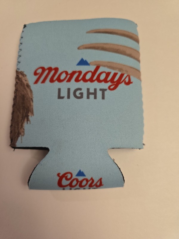 Coors Light "Mondays Light"  Koozie - Limited Edition 2025 Super Bowl LIX Promo