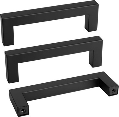 30 Pack Matte Black Stainless Steel Cabinet Handles - Modern Stylish Upgrade