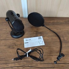 Blue Yeti condenser mic with USB, pop filter, Used