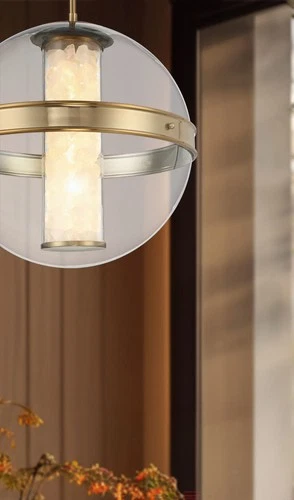 Minka Lavery 3885-L Divinely 17"W LED Crystal Pendant - Celeste Brass - Picture 6 of 11