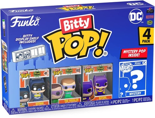 Funko Bitty POP! DC - Batman, Batgirl, the Riddler and A Surprise Mystery Mini F - Picture 3 of 5