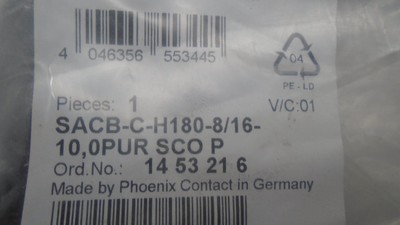 PHOENIX CONTACT SACB-C-H180-8/16-10,0PUR SCO P CONNECTOR