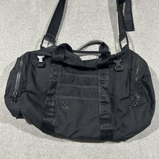 Lululemon All Day Duffel Bag Black Gym Travel Overnight Yoga Mat Strap Large