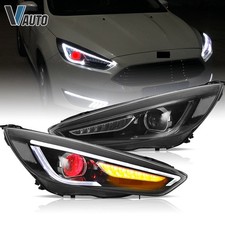 Led Headlights For Ford Focus 2015-2018 Projector Demon Eyes Front Lamps Lhrh