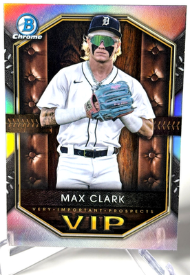#ad MAX CLARK RC 2025 BOWMAN CHROME VERY IMPORTANT PROSPECTS #VIP20 DETROIT TIGERS $4.59