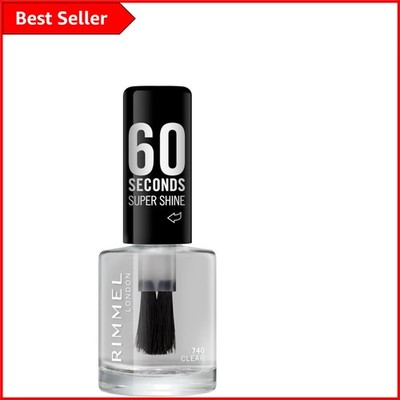8 ml London Super Shine Nagellack - langanhaltender Top Coat, schnelltrocknendes Finish
