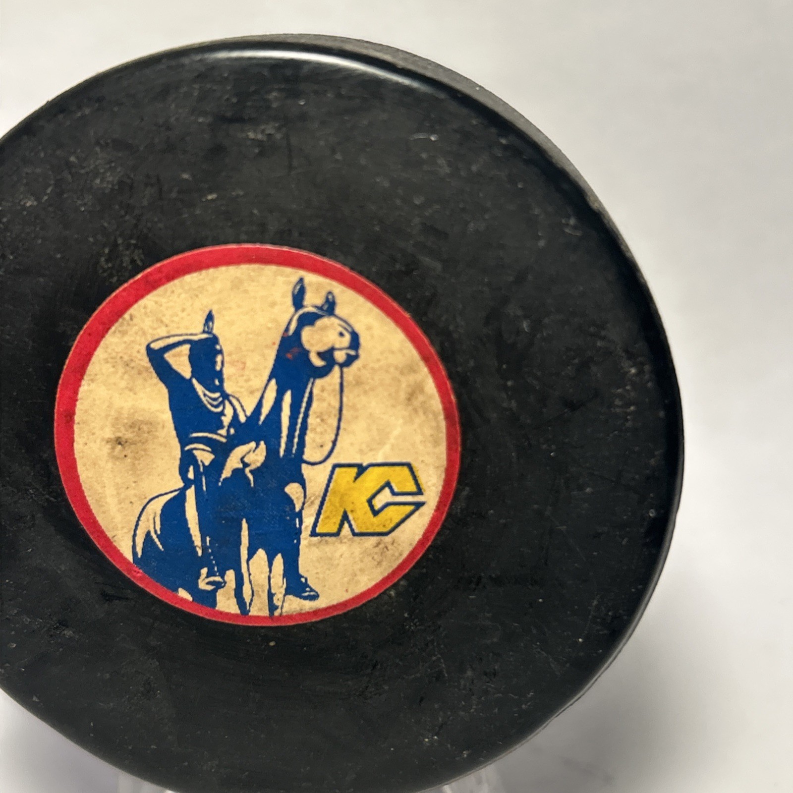 Kansas City Scouts KC NHL Official Game Puck Converse Art Ross Vintage USA thumbnail 3