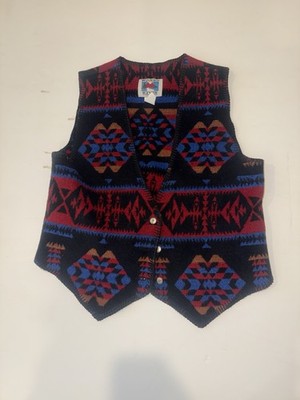 Vintage Wooded River Wool Vest