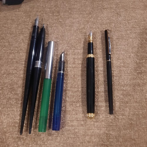 Stylo Plume Vintage Pen Quest Italy - Pointe Iridium Germany - Doré