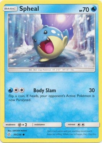Spheal - 50/236 - Common (Near Mint) Cosmic Eclipse - Water Pokémon