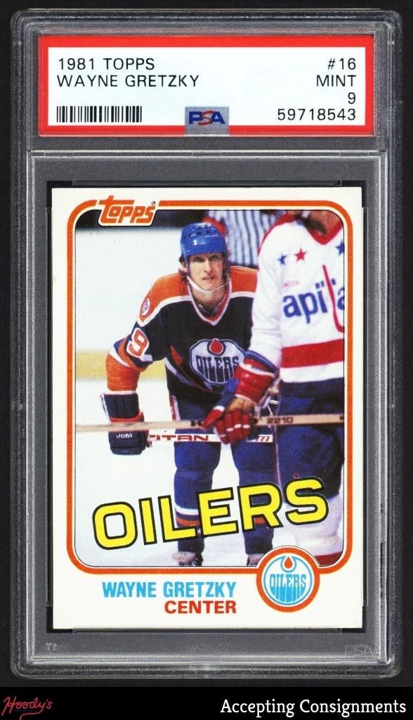 1981-82 Topps #16 Wayne Gretzky PSA 9 MINT Oilers HOF