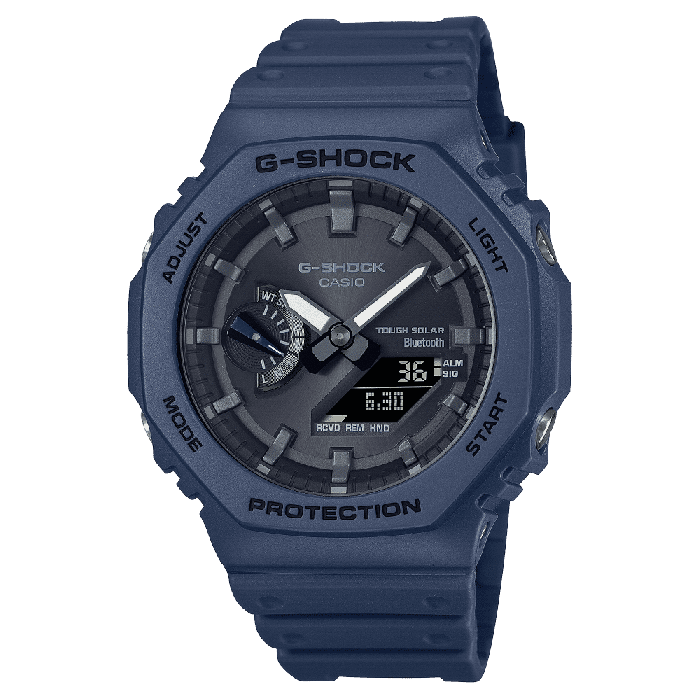 G-SHOCK GA-B2100 カシオーク Bluetooth搭載 Casio GA-B2100-2A Men's Bluetooth Digital Watch Blue Resin Band