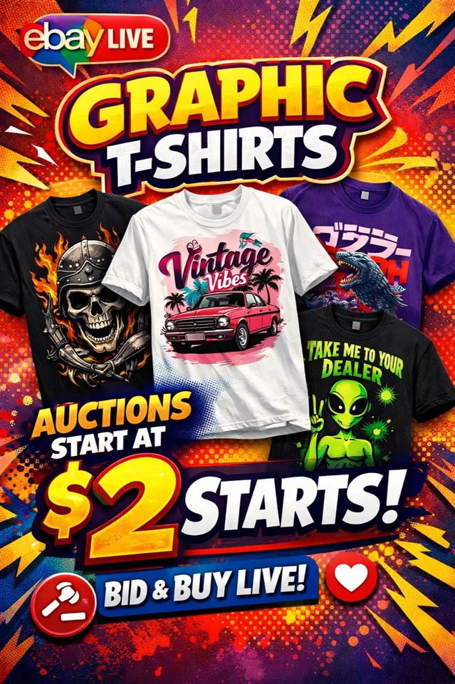 Graphic Print T's - $2 Starts