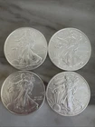 4 LOT - 2011 1 Oz Silver American Eagle Bullion Coins (Brilliant Uncirculated)