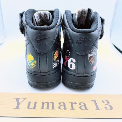 Supreme × NBA × Nike Air Force 1 Mid '07 Black AQ8017-001 Men's