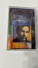 Jackson Browne World In Motion Cassette 1989 Elektra