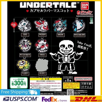 UNDERTALE Capsule Rubber Mascot Keychain Bandai Capsule toy PSL / SELECT OK
