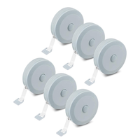 6PCS SchneidermaßBand, NäHen Weiches Doppelskala, 150Cm/60 Zoll MaßBand KöRper,