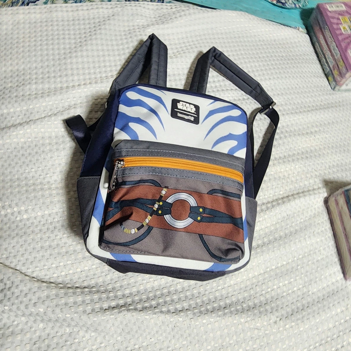 EUC Star Wars Loungefly Backpack STAR WARS LOUNGEFLY EUC THE MANDALORIAN COSPLAY NYLON SMALL  main image 4