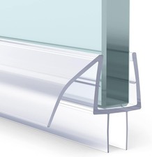 3 PCS Shower Door Bottom Seal for 3/8 Inch Glass - 15.75 Inches X 3 , 3 Section