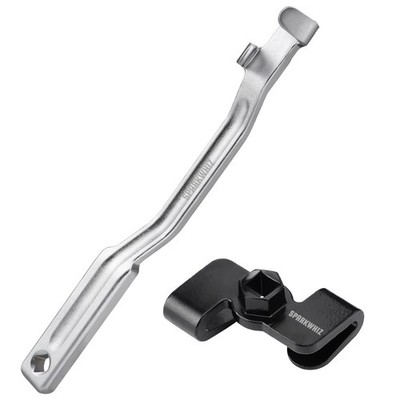 SPARKWHIZ Wrench Extender Tool Bar, Adaptor 2-IN-1, Silver 