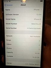 Apple iPhone 6 16GB Unlocked Smartphone iOS 12.4.4 MG472LL/