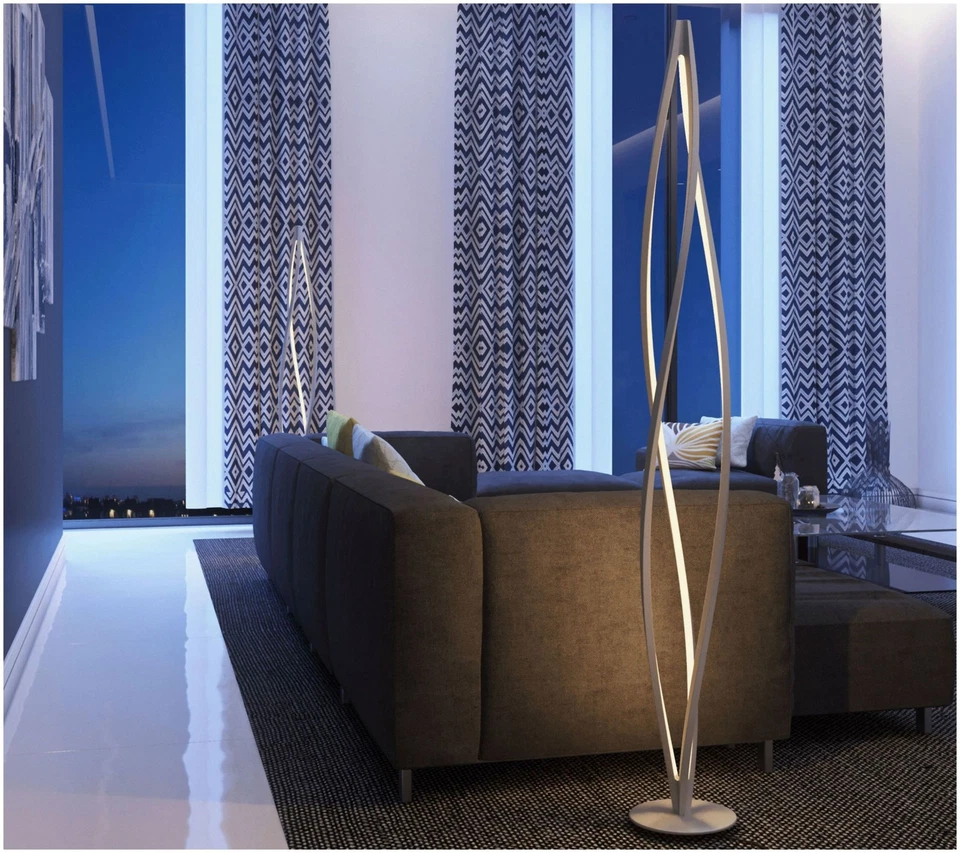 ET2 E41398-11 Blanco Ciclón 3 Luces 42"H Led 3000K Lámpara de Pie Foto 2 de 4