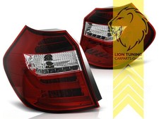 Light Bar LED R�ckleuchten Heckleuchten f�r BMW 1er E87 rot weiss chrom