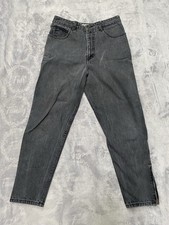 Vintage Georges Marciano High-Waisted Grey/black Jeans Size 32 Made In USA