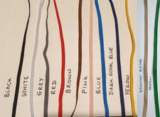 NEW PER 1 METRE PIECE THIN WIDTH FLAT ELASTIC 3mm 5mm 15mm WIDE BLACK WHITE ...