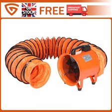 Dust Extractor Ventilation Fan 230v 1ph 350Pa Static Pressure for Basements