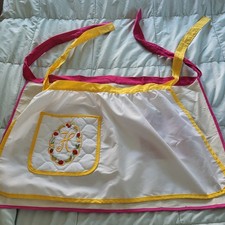 2 Half Aprons With Embroidered Designs Excellent Condition