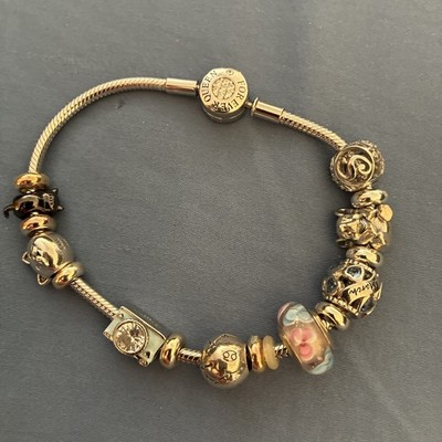 Forever Queen Charm Bracelet Snake Chain with Charms