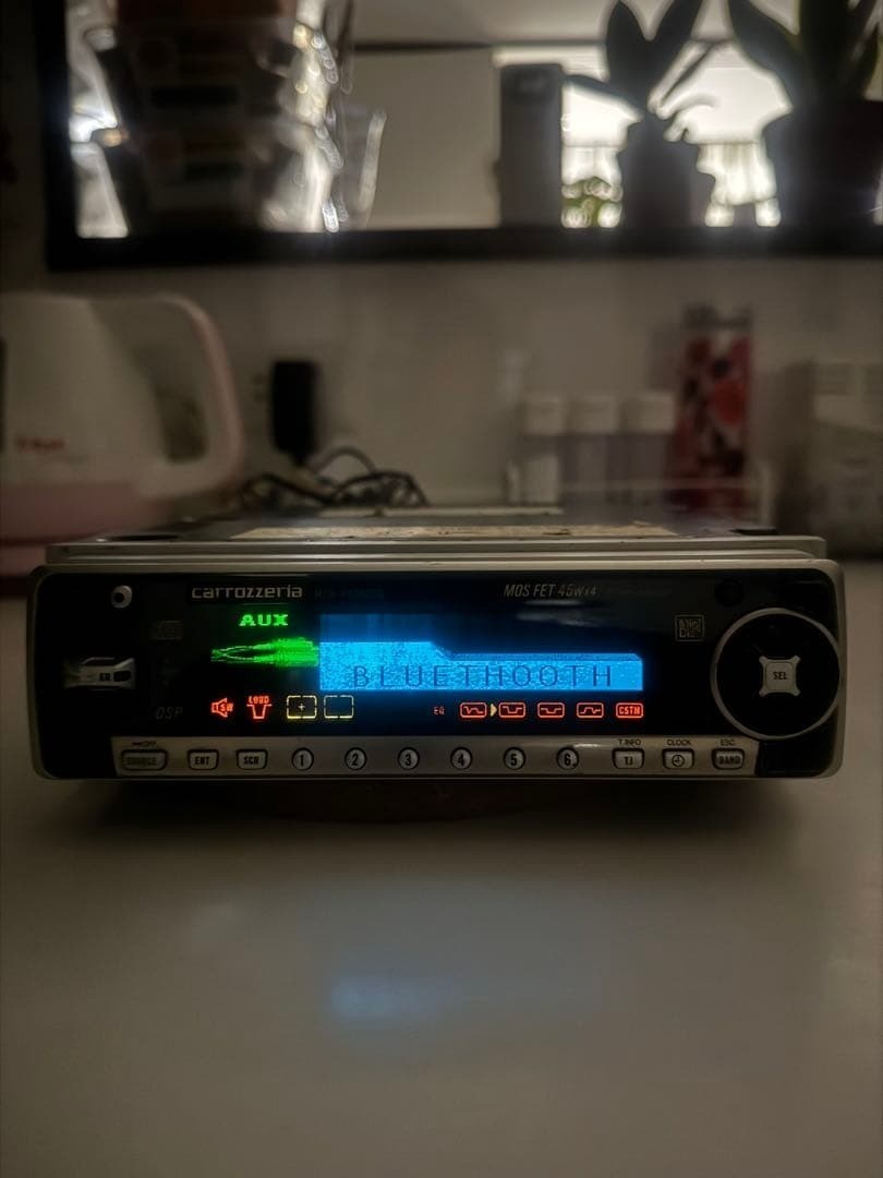 Carrozzeria MEH-P9000CD CD MD Player w/Bluetooth Harness Tested