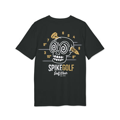 Golf-T-Shirt ''Way Over Par'' schwarz | Freizeit Golfbekleidung | Grafik-T| Spike Golf