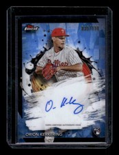 2024 Finest #FA-OK Orion Kerkering Finest Autographs Sky Blue Refractor #/150