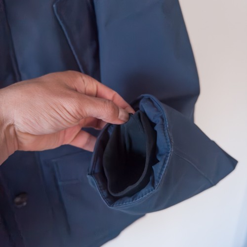 Jos A Bank Collar Parka Mens S Navy Tailored Fit Removable Faux Fur Insulated - Picture 11 of 16