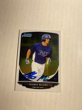 Tampa Bay Rays THOMAS MILONE Signed Card