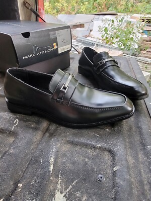 Marc Anthony dress shoes Men Dress Shoes Marc Anthony Slip-On Leather Black Size 12  main image 2